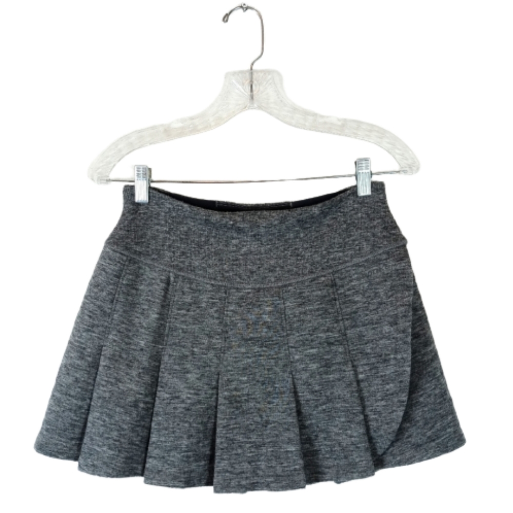 Brooks Running Sheep-ish Wool Blend Joyride Pleated Skirt in Asphalt Size Small